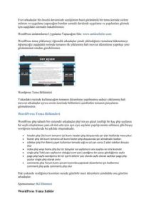 wordpress dersleri